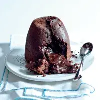 Horký čokoládový dortík - láva cake Horký čokoládový dortík - láva cake