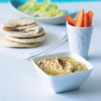Horký hummus se sezamovými semínky