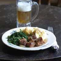 Moravský vrabec se špenátem