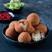 Houbové arancini Houbové arancini