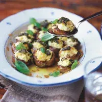 Zapečené žampiony