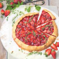 Jahodová crostata s tymiánem
