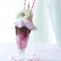 Jahodový freakshake Jahodový freakshake