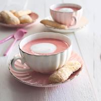Jahodové cappuccino & domácí piškoty
