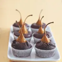 Kakaové muffiny s hruškou Kakaové muffiny s hruškou