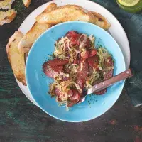 Klobása s pálenkou cachaça