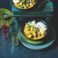 Kokosová korma s kuřecím masem