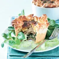 Košíčky s uzenou rybou a se špenátem