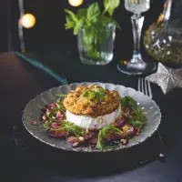 Kozí sýr s ořechovou krustou