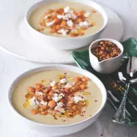 Krémová polévka s pastou tahini Krémová polévka s pastou tahini