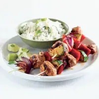 Špízy kuře, cuketa & paprika