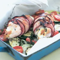 Kuře plněné kozím sýrem a tymiánem