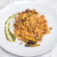 Biryani s kuřetem Biryani s kuřetem
