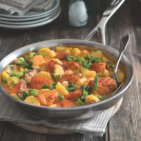 Losos na paprice s bramborami