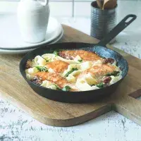 Losos v krémové omáčce s česnekem