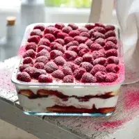 Malinový dezert à la tiramisu