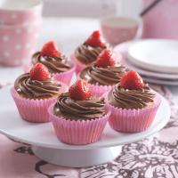 Mandlové cupcaky s čokoládovým krémem