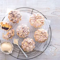 Mandlové bábovičky s džemem