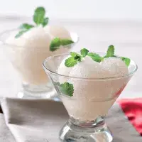 Mátový sorbet s jasmínovým čajem