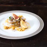 Millefeuille s hruškami a tvarohem Millefeuille s hruškami a tvarohem