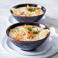 Mrkvová polévka s rýží Mrkvová polévka s rýží