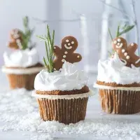 Mrkvové muffiny se sněhovou čepicí Mrkvové muffiny se sněhovou čepicí