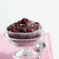 Muffiny s čokoládou a malinami