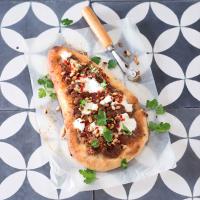 Naan pizza s mletým masem