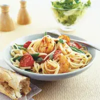 Těstoviny s krevetami na chilli