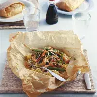 Kuře v papírovém balíčku