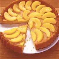 Broskvový koláč pod sklem Broskvový koláč pod sklem