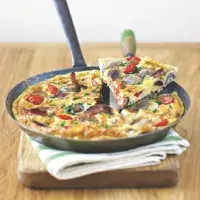 Anglická snídaně z jedné pánve