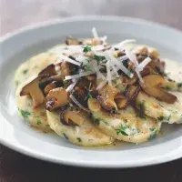 Opečené hříbky s bylinkovými knedlíky