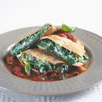 Palačinky plněné špenátem Palačinky plněné špenátem