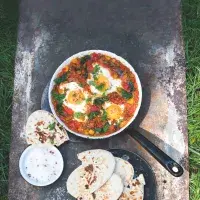 Papriky s čočkou a vejci