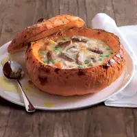 Pečená plněná dýně Pečená plněná dýně