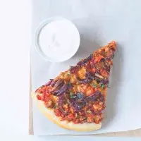 Pizza s mletým masem a čedarem Pizza s mletým masem a čedarem
