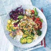 Poke bowl s krevetami