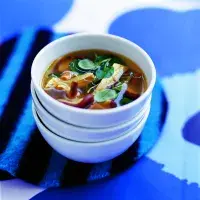 Kuřecí polévka s řeřichou