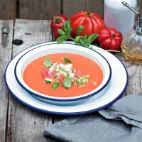 Rajčatovo-melounové gazpacho