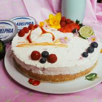 Limetkový cheesecake s malinami "Vítání jara" Limetkový cheesecake s malinami "Vítání jara"