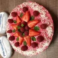 Malinový cheesecake s chia a slunečnicí