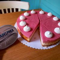Vanilkový cheesecake s jahodovou pěnou Vanilkový cheesecake s jahodovou pěnou