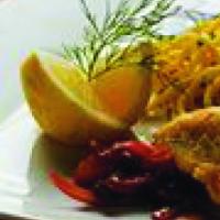 Pangasius se sušenými rajčaty a paprikami Pangasius se sušenými rajčaty a paprikami
