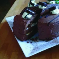 Čokoládový - banánovo - banánkový dort