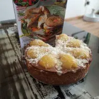 Muffinový dort s hruškovým krémem Muffinový dort s hruškovým krémem