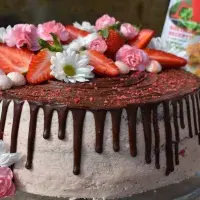 Kefírový dort s mascarpone krémem a jahodami