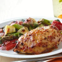 Grilovaný kuřecí steak se zeleninou