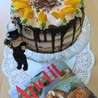 Čokoládový hruškovo-pomerančový dort pro Apetit