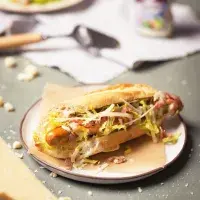 Caesar hot dog